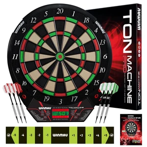 Ton Machine Electronic Dartboard Set Soft Tip Dart Board with 90+ Games, Digital Scoreboard & AI Play 8 Player Multiplayer Includes Darts, Tips & Throw Line Ton Machine Electronic Dartboard Set Soft Tip Dart Board with 90+ Games, Digital Scoreboard & AI Play 8 Player Multiplayer Includes Darts, Tips & Throw Line