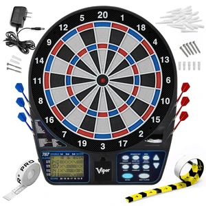 Electronic Soft Tip Dart Board for Adults | 15.5 Inch Regulation Target Face, 43 Games, 1-16 Players, Automatic Scoring, PPD and MPR, Built-In Dart Storage Electronic Soft Tip Dart Board for Adults | 15.5 Inch Regulation Target Face, 43 Games, 1-16 Players, Automatic Scoring, PPD and MPR, Built-In Dart Storage
