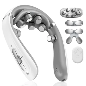 Neck Massager with Heat, 3 Interchangeable Heads for Multi-Zone Coverage | Portable Cordless Neck Massager with Heat (100-108), 10 Modes, 16 Intensity Levels, Long Battery Life, Gift for Women & Men Neck Massager with Heat, 3 Interchangeable Heads for Multi-Zone Coverage | Portable Cordless Neck Massager with Heat (100-108), 10 Modes, 16 Intensity Levels, Long Battery Life, Gift for Women & Men