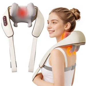 Cordless Shiatsu Neck and Shoulder Massager with Heat, 6D Kneading Nodes for Back Massage & Deep Relaxation, Auto 10 Mins Uses, Whisper Quiet, Rechargeable for Home Office, Perfect Gifts for Men Women Cordless Shiatsu Neck and Shoulder Massager with Heat, 6D Kneading Nodes for Back Massage & Deep Relaxation, Auto 10 Mins Uses, Whisper Quiet, Rechargeable for Home Office, Perfect Gifts for Men Women