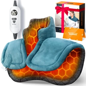 Graphene-Infused Heating Pad 3X Deeper Muscle Relief, Weighted Instant Heating Pads for Neck and Shoulders, Heated Wrap with 6 Heat Options and 4 Auto-Off Timer, Gifts for Mom Women Christmas Birthday Graphene-Infused Heating Pad 3X Deeper Muscle Relief, Weighted Instant Heating Pads for Neck and Shoulders, Heated Wrap with 6 Heat Options and 4 Auto-Off Timer, Gifts for Mom Women Christmas Birthday