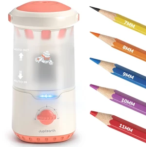 Electric Pencil Sharpener for Classroom, Auto in & Out, Pink | Back to School Fully Automatic Pencil Sharpener Fits 6.9-11mm Colored/Jumbo Pencils, Cordless Rechargeable Sharpener for Home Electric Pencil Sharpener for Classroom, Auto in & Out, Pink | Back to School Fully Automatic Pencil Sharpener Fits 6.9-11mm Colored/Jumbo Pencils, Cordless Rechargeable Sharpener for Home