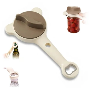 4-in-1 Jar Opener for Seniors -Adjustable Lid Opener with Non-Slip Grip, Stainless Steel Jar Lid Opener for Arthritis Sufferers, Fits Kitchen Jars, Bottles & Cans, Home Kitchen Helper(Brown) 4-in-1 Jar Opener for Seniors -Adjustable Lid Opener with Non-Slip Grip, Stainless Steel Jar Lid Opener for Arthritis Sufferers, Fits Kitchen Jars, Bottles & Cans, Home Kitchen Helper(Brown)