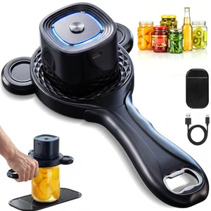 Electric Jar Opener, One-Press Auto-Grip, Light Manual Twist for Weak Grip 2-in-1 Rechargeable Jar & Bottle Opener for Seniors & Arthritis, Anti-Slip Gear & Silicone Gripper Pad, Handheld Kitchen Tool Electric Jar Opener, One-Press Auto-Grip, Light Manual Twist for Weak Grip 2-in-1 Rechargeable Jar & Bottle Opener for Seniors & Arthritis, Anti-Slip Gear & Silicone Gripper Pad, Handheld Kitchen Tool