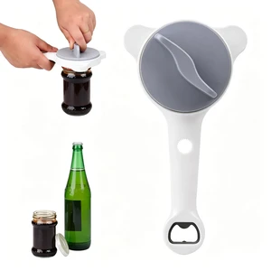 Jar Opener Stainless Steel Lid Opener for Seniors Arthritis Weak Hand | 4-in-1 Bottle Opener with Non-Slip Grip, Easy-Grip Bottle Cap Remover with Less Hand Strain Jar Opener Stainless Steel Lid Opener for Seniors Arthritis Weak Hand | 4-in-1 Bottle Opener with Non-Slip Grip, Easy-Grip Bottle Cap Remover with Less Hand Strain