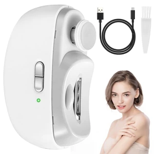 Electric Nail Clippers for Seniors & Adults,USB Rechargeable Automatic Nail Clipper Cutter with Polisher,LED Light & Nail File,2 Speed Smart Auto Fingernail Toenail Nail Trimmer for Women Men White Electric Nail Clippers for Seniors & Adults,USB Rechargeable Automatic Nail Clipper Cutter with Polisher,LED Light & Nail File,2 Speed Smart Auto Fingernail Toenail Nail Trimmer for Women Men White