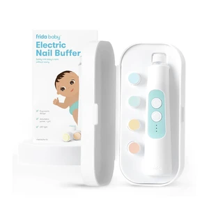 Baby Electric Nail Buffer, Safe Baby Nail File & Trimmer Kit, White | For Newborn & Toddler Fingernails and Toenails, 4 Buffer Pads, LED Light, Storage Case, White Baby Electric Nail Buffer, Safe Baby Nail File & Trimmer Kit, White | For Newborn & Toddler Fingernails and Toenails, 4 Buffer Pads, LED Light, Storage Case, White