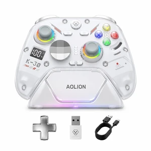 K30 Wireless Controller with Charging Dock Compatible with Switch, PC, iOS & Android, High-Precision TMR Joysticks, Hall Effect Triggers, Tri-Mode Connection, Switchable ABXY K30 Wireless Controller with Charging Dock Compatible with Switch, PC, iOS & Android, High-Precision TMR Joysticks, Hall Effect Triggers, Tri-Mode Connection, Switchable ABXY