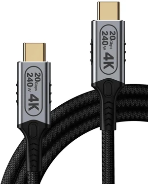 6FT USB C to USB C Cable, USB 3.2 Gen 2 20Gbps High Speed Cord, 240W PD Fast Charging, 4K@60Hz UHD Video Output, Type C Monitor Charging Data Cable 6FT USB C to USB C Cable, USB 3.2 Gen 2 20Gbps High Speed Cord, 240W PD Fast Charging, 4K@60Hz UHD Video Output, Type C Monitor Charging Data Cable
