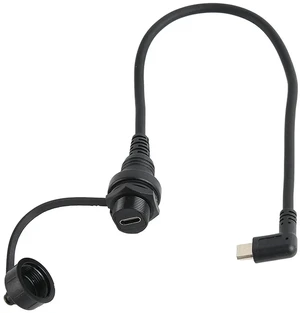 Right Angle Type C Male to Female Flush Panel Mount Extension Cable USB 2.0 480Mbps Dashboard Mount Cable for Car Boat Motorcycle Right Angle Type C Male to Female Flush Panel Mount Extension Cable USB 2.0 480Mbps Dashboard Mount Cable for Car Boat Motorcycle
