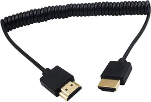 4K Coiled HDMI Cable 6FT/1.8M, High Speed HDMI Male to Male Extender Cable for 3D / 4K UHD TV Stick, Monitor, Laptop 4K Coiled HDMI Cable 6FT/1.8M, High Speed HDMI Male to Male Extender Cable for 3D / 4K UHD TV Stick, Monitor, Laptop