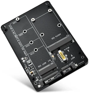 2-in-1 mSATA M.2 NGFF to 2.5" SATA III Adapter Converter, Support B&M Key SSD, Not Compatible with M Key M.2 SSD 2-in-1 mSATA M.2 NGFF to 2.5" SATA III Adapter Converter, Support B&M Key SSD, Not Compatible with M Key M.2 SSD