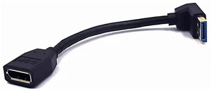 5.9 Inch DisplayPort 1.4 Extension Cable, 90° Down Angle Male to Female DP Extender Cord, Supports 8K@60Hz 4K@144Hz UHD 5.9 Inch DisplayPort 1.4 Extension Cable, 90° Down Angle Male to Female DP Extender Cord, Supports 8K@60Hz 4K@144Hz UHD