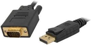 6 FT DisplayPort to VGA Cable, Male to Male Black DP to VGA Cord for PC Laptop Monitor Projector HDTV 6 FT DisplayPort to VGA Cable, Male to Male Black DP to VGA Cord for PC Laptop Monitor Projector HDTV