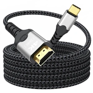 15ft Long USB C to HDMI Cable, 4K@30Hz 1080P@120Hz Uni-Directional Type C to HDMI Cord, Compatible with MacBook iPad Pro/Air, iPhone 17/16/15, Galaxy S25/S24/S23 Android Phone to TV Projector Monitor 15ft Long USB C to HDMI Cable, 4K@30Hz 1080P@120Hz Uni-Directional Type C to HDMI Cord, Compatible with MacBook iPad Pro/Air, iPhone 17/16/15, Galaxy S25/S24/S23 Android Phone to TV Projector Monitor
