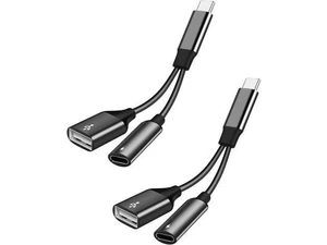 USB C OTG Adapter with Power USB C to USB Female with 60W PD Charging OTG Adapter for S21/S20/S20+/Note 10+ iPad Pro Google Chromecast with Google TV Android LG V40 30 XPS-2 Pack USB C OTG Adapter with Power USB C to USB Female with 60W PD Charging OTG Adapter for S21/S20/S20+/Note 10+ iPad Pro Google Chromecast with Google TV Android LG V40 30 XPS-2 Pack