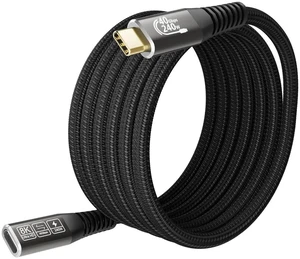 2M/6.6FT Thunderbolt 4 USB-C Extension Cable, Male to Female Extender, 40Gbps Data Transfer, 240W PD Charging, 8K Video Display, Compatible with Thunderbolt 3/USB4/SSD/eGPU 2M/6.6FT Thunderbolt 4 USB-C Extension Cable, Male to Female Extender, 40Gbps Data Transfer, 240W PD Charging, 8K Video Display, Compatible with Thunderbolt 3/USB4/SSD/eGPU