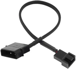4Pin IDE Molex to 4-Port 4Pin Fan Splitter Cable, 27cm Black Sleeved Big 4PIN 1 to 4 Cooling Fan Power Supply Adapter Cord for PC Case Cooler 4Pin IDE Molex to 4-Port 4Pin Fan Splitter Cable, 27cm Black Sleeved Big 4PIN 1 to 4 Cooling Fan Power Supply Adapter Cord for PC Case Cooler