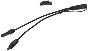 10AWG Solar Panel to SAE Adapter Cable, Waterproof Solar Extension Cable with Dust Cap, Double Layer PVC Sheath for Car Motorcycle RV Portable Power 10AWG Solar Panel to SAE Adapter Cable, Waterproof Solar Extension Cable with Dust Cap, Double Layer PVC Sheath for Car Motorcycle RV Portable Power