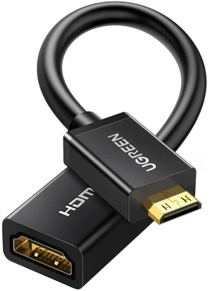 UGREEN Mini HDMI to HDMI Adapter 0.6FT, 4K@60Hz Male to Female Converter Compatible with Raspberry Pi, DSLR Camera, Camcorder, Laptop, Portable Monitor, Projector, Tablet and Graphics Card UGREEN Mini HDMI to HDMI Adapter 0.6FT, 4K@60Hz Male to Female Converter Compatible with Raspberry Pi, DSLR Camera, Camcorder, Laptop, Portable Monitor, Projector, Tablet and Graphics Card