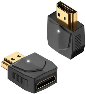 2Pcs HDMI to Mini HDMI 2.1 Adapter Converter, Gold Plated Male to Female Connector with LED Light, Support 3D 8K@60Hz 4K@120Hz for Laptop HDTV Monitor Projector Digital Camera 2Pcs HDMI to Mini HDMI 2.1 Adapter Converter, Gold Plated Male to Female Connector with LED Light, Support 3D 8K@60Hz 4K@120Hz for Laptop HDTV Monitor Projector Digital Camera