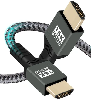 1M/3.2FT 16K HDMI 2.2 HDR Cable, 96Gbps Ultra High Speed HDMI Cable Support 16K@60Hz 12K@120Hz 8K@240Hz 4K@480Hz eARC HDCP Compatible with Camera PC Laptop TV Monitor Projector 1M/3.2FT 16K HDMI 2.2 HDR Cable, 96Gbps Ultra High Speed HDMI Cable Support 16K@60Hz 12K@120Hz 8K@240Hz 4K@480Hz eARC HDCP Compatible with Camera PC Laptop TV Monitor Projector