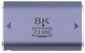 HDMI 2.1 Female to Female Adapter, Gold-Plated UHD HDMI Extension Coupler Support 8K@60Hz for HDTV Monitor Projector HDMI 2.1 Female to Female Adapter, Gold-Plated UHD HDMI Extension Coupler Support 8K@60Hz for HDTV Monitor Projector