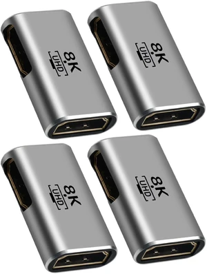 8K HDMI 2.1 Coupler 4 Pack, Flat Female to Female HDMI Extension Adapter, Supports 8K@60Hz, 4K@120Hz, for HDTV, Monitor, PS5, Xbox, Projector 8K HDMI 2.1 Coupler 4 Pack, Flat Female to Female HDMI Extension Adapter, Supports 8K@60Hz, 4K@120Hz, for HDTV, Monitor, PS5, Xbox, Projector