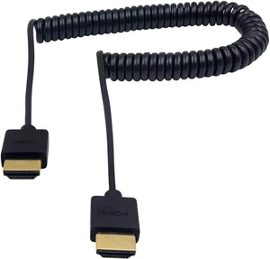 4K HDMI 2.0 Extender Coiled Cable 8.2FT/2.5M, Ultra Thin Male to Male High-Speed Cord for 4K UHD, 3D, TV Stick, Laptop, Monitor, Projector 4K HDMI 2.0 Extender Coiled Cable 8.2FT/2.5M, Ultra Thin Male to Male High-Speed Cord for 4K UHD, 3D, TV Stick, Laptop, Monitor, Projector