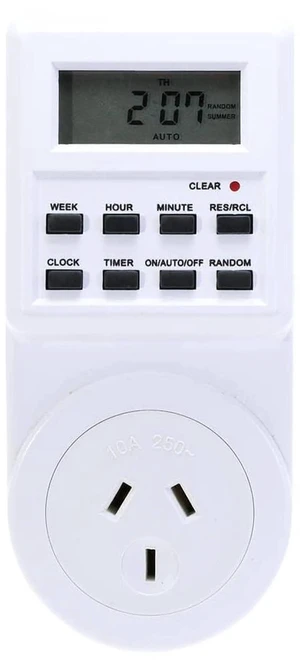 240V 10A AU Plug-in Programmable Timer Switch Socket with Switch 240V 10A AU Plug-in Programmable Timer Switch Socket with Switch