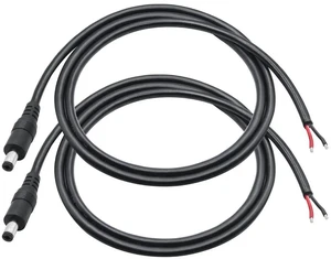 2Pcs 1M 18AWG DC 5.5x2.1mm Male to Bare Wire Power Pigtail Cable, 12V Open End DC Barrel Cord for Power Supply Repair Replacement 2Pcs 1M 18AWG DC 5.5x2.1mm Male to Bare Wire Power Pigtail Cable, 12V Open End DC Barrel Cord for Power Supply Repair Replacement