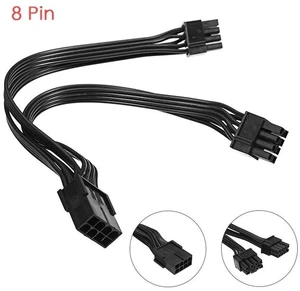 20cm Graphics Card 8 Pin Female to Dual 8P(6+2) Male PCIe Power Extension Cable, 4 Lines PCI Express GPU Power Adapter Connector 20cm Graphics Card 8 Pin Female to Dual 8P(6+2) Male PCIe Power Extension Cable, 4 Lines PCI Express GPU Power Adapter Connector
