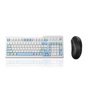 Aula F3099 Wireless Keyboard with Media Knob RGB Backlit Gaming Keyboard + SOLAKAKA SM850 - Wireless Aula F3099 Wireless Keyboard with Media Knob RGB Backlit Gaming Keyboard + SOLAKAKA SM850 - Wireless
