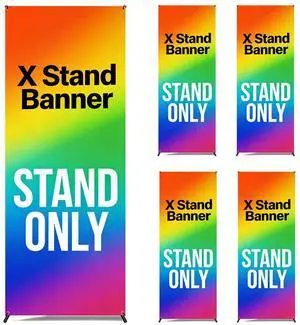 Premium X Banner Stand Display Adjustable Sizing from 24"x72" with Carrying Bag (STAND ONLY) (5 PACK) Premium X Banner Stand Display Adjustable Sizing from 24"x72" with Carrying Bag (STAND ONLY) (5 PACK)