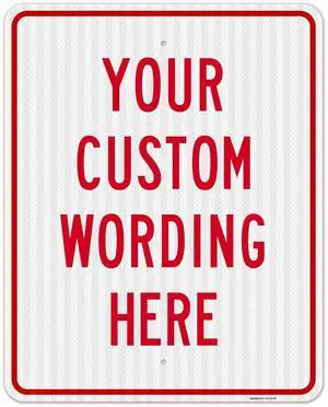 Custom Sign, Personalized Metal Signs, Customize for Office, Business, | Workplace, office, Home, Delivery Signs, 24x30 Inches, 3M EGP Custom Sign, Personalized Metal Signs, Customize for Office, Business, | Workplace, office, Home, Delivery Signs, 24x30 Inches, 3M EGP