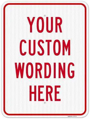 Custom Sign, Personalized Metal Signs, Customize for Office, Business, | Workplace, Office, Home, Delivery Signs, 18x24 Inches, 3M EGP Custom Sign, Personalized Metal Signs, Customize for Office, Business, | Workplace, Office, Home, Delivery Signs, 18x24 Inches, 3M EGP