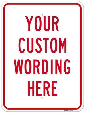 Custom Sign, Personalized Metal Signs, Customize for Office, Business, | Workplace, Office, Home, Delivery Signs, 18x24 Inches, Rust Free Custom Sign, Personalized Metal Signs, Customize for Office, Business, | Workplace, Office, Home, Delivery Signs, 18x24 Inches, Rust Free