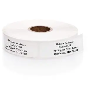 Clear Personalized Return Address Labels Without Dispenser - Roll of 500 Custom See Through Transparent Stickers Clear Personalized Return Address Labels Without Dispenser - Roll of 500 Custom See Through Transparent Stickers