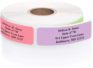 Pastel Rainbow Personalized Return Address Labels Without Dispenser - Roll of 500 Custom Labels Pastel Rainbow Personalized Return Address Labels Without Dispenser - Roll of 500 Custom Labels
