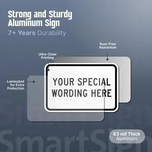 12"x18" Custom Sign, Add Your Text and Choose Color 63 mil Laminated Rustproof Aluminum, Fade-Proof, Personalize for Business, Home, Airbnb, Delivery, Made in USA 12"x18" Custom Sign, Add Your Text and Choose Color 63 mil Laminated Rustproof Aluminum, Fade-Proof, Personalize for Business, Home, Airbnb, Delivery, Made in USA