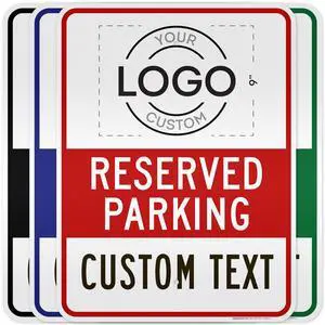 Custom No Parking Sign, Custom Reserved Parking Signs for Business, 18x24 Inches, 3M EGP Reflective, Rust Free.080 Aluminum, Fade Resistant, Made in USA by (Post Holes) Custom No Parking Sign, Custom Reserved Parking Signs for Business, 18x24 Inches, 3M EGP Reflective, Rust Free.080 Aluminum, Fade Resistant, Made in USA by (Post Holes)