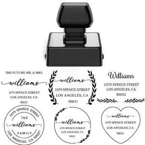 Custom Return Address Stamp Self Inking (1.77"x1.77", 10+ Designs) Personalized Address Stamps for Wedding, Christmas Cards, Envelopes, Clear, Consistent Impressions (Custom Return Address) Custom Return Address Stamp Self Inking (1.77"x1.77", 10+ Designs) Personalized Address Stamps for Wedding, Christmas Cards, Envelopes, Clear, Consistent Impressions (Custom Return Address)