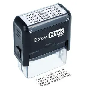 Custom Rubber Stamp Clean & Easy Stamping Personalized Self-Inking Stamp (Medium) Custom Rubber Stamp Clean & Easy Stamping Personalized Self-Inking Stamp (Medium)