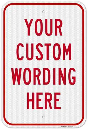 Custom Sign, Personalized Metal Signs, Customize for Office, Business, | Workplace, Office, Home, Delivery Signs, 12x18 Inches, 3M EGP Custom Sign, Personalized Metal Signs, Customize for Office, Business, | Workplace, Office, Home, Delivery Signs, 12x18 Inches, 3M EGP