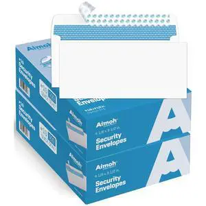 1000#10 Security Self-Seal Envelopes, Windowless Design, Premium Security Tint Pattern, Strong Quick-Seal Closure - EnveGuard - Size 4-1/8 x 9-1/2 Inches -White-24 LB- 1000 Count (34010-1000) 1000#10 Security Self-Seal Envelopes, Windowless Design, Premium Security Tint Pattern, Strong Quick-Seal Closure - EnveGuard - Size 4-1/8 x 9-1/2 Inches -White-24 LB- 1000 Count (34010-1000)