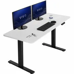 White Dry Erase 60 x 24 in Standing Desk, DESK-KIT-1B6WE | Electric, Holds 220 lbs, Sit Stand, Height Adjustable Whiteboard Table, Solid One-Piece Top, 1B Series, Black Frame White Dry Erase 60 x 24 in Standing Desk, DESK-KIT-1B6WE | Electric, Holds 220 lbs, Sit Stand, Height Adjustable Whiteboard Table, Solid One-Piece Top, 1B Series, Black Frame