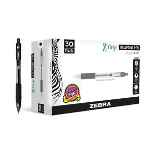 Z-Grip Retractable Ballpoint Pen, Black Ink, 0.7mm, 30 Bulk-Pack | Smooth Writing, Fine Point Tip, Ideal for Planners, Note-Taking, School and Office Supplies, and Everyday Writing (25130) Z-Grip Retractable Ballpoint Pen, Black Ink, 0.7mm, 30 Bulk-Pack | Smooth Writing, Fine Point Tip, Ideal for Planners, Note-Taking, School and Office Supplies, and Everyday Writing (25130)