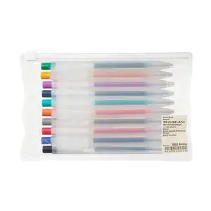 Smooth Gel Knock Type Pen 0.5mm 10 Colors Set (Japan import) Smooth Gel Knock Type Pen 0.5mm 10 Colors Set (Japan import)