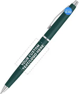 Personalized Langham Ballpoint Pens, Set of 10/50/100 by - Black Ink, Great for Office, Business, Tradeshows - Hunter Green Personalized Langham Ballpoint Pens, Set of 10/50/100 by - Black Ink, Great for Office, Business, Tradeshows - Hunter Green