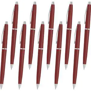Personalized Langham Ballpoint Pens, Set of 10 by - Black Ink, Great for Office, Business, Tradeshows - Burgundy Personalized Langham Ballpoint Pens, Set of 10 by - Black Ink, Great for Office, Business, Tradeshows - Burgundy